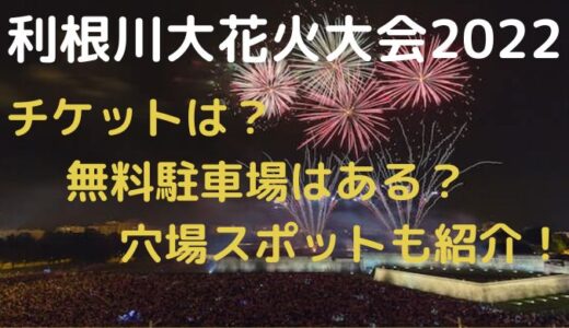 利根川大花火大会2022は有料席チケットある?無料駐車場や混雑予想も調査!